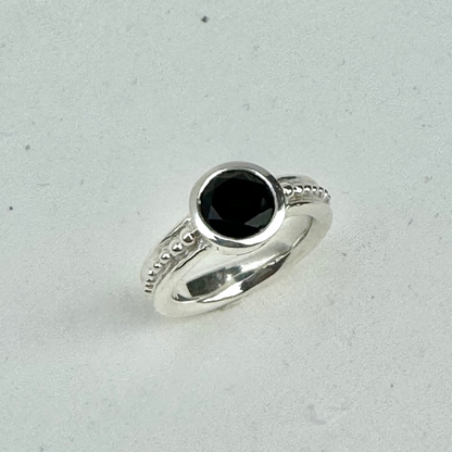 Boss Ring - Onyx - Silver